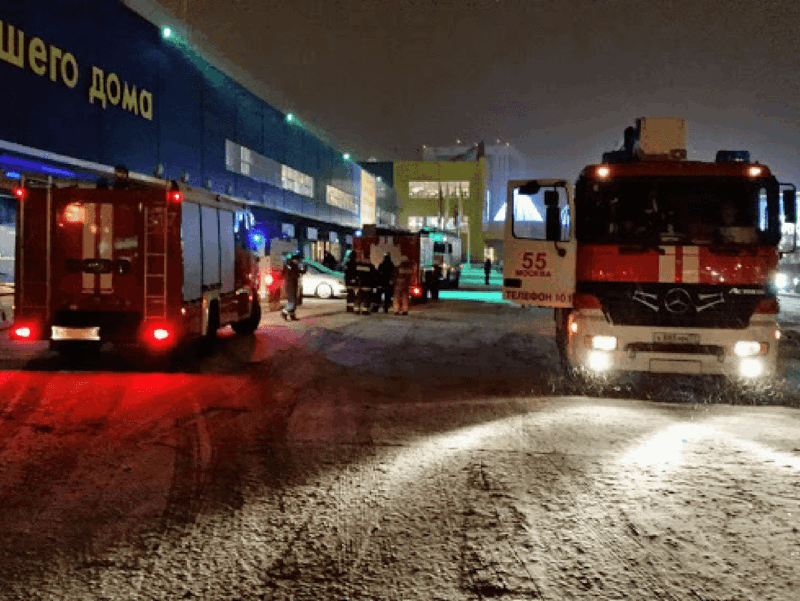 IKEA Khimki fire incident, January 8, 2015.