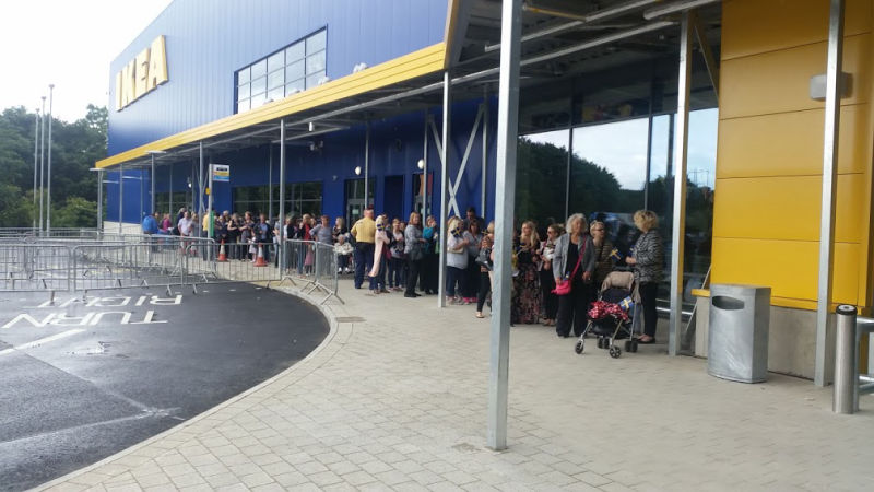 Store opening: IKEA Reading, Calcot, England, UK. July, 14, 2016.